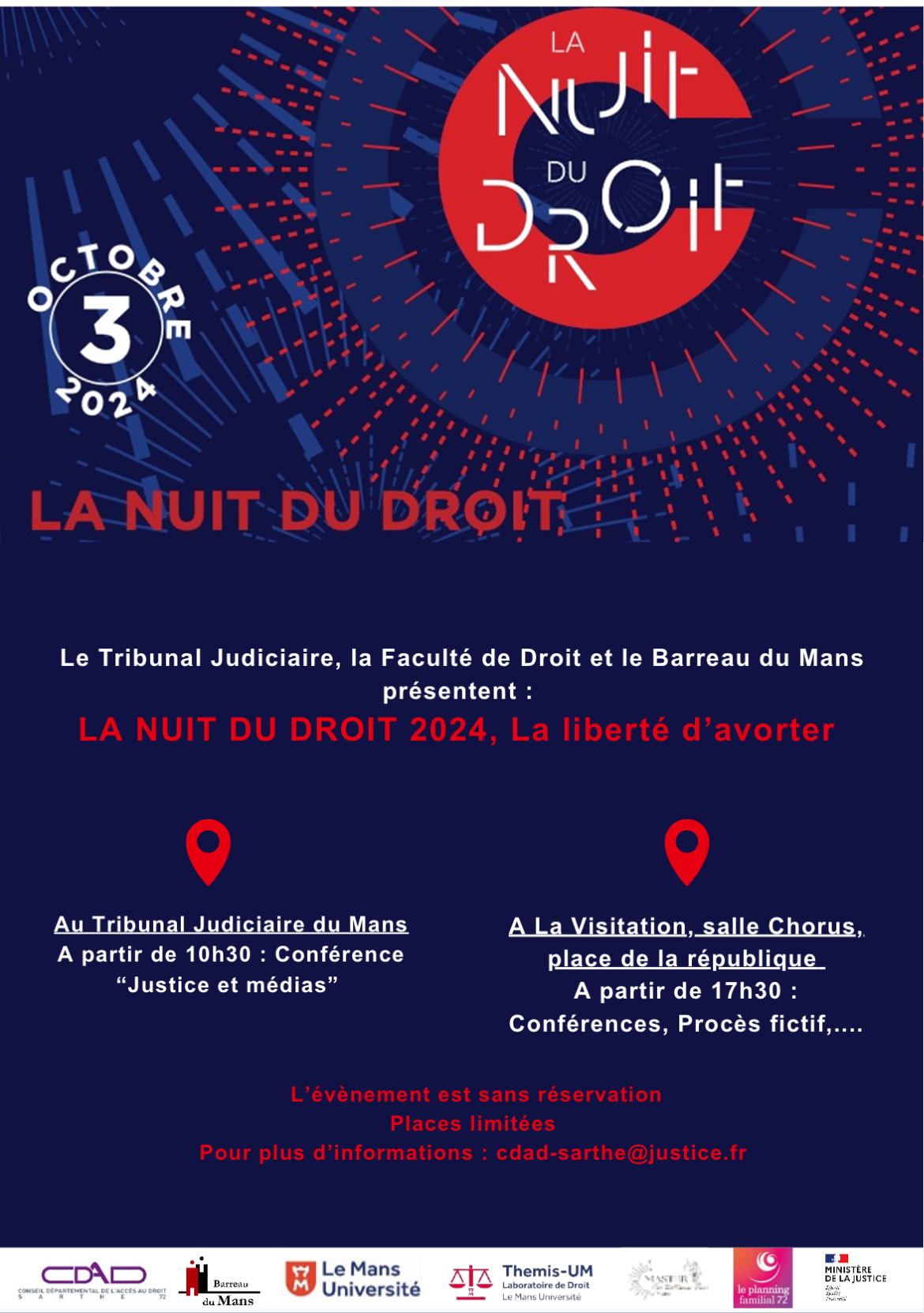 Affiche Nuit du Droit 2024